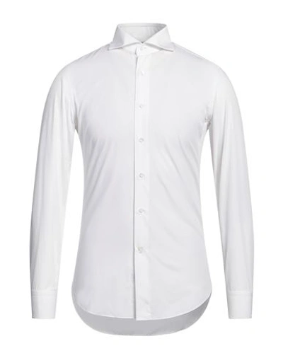 Alessandro Gherardi Man Shirt White Size 15 Cotton
