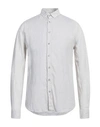 Q1 Man Shirt Light Grey Size Xl Linen