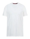 Isaia Man T-shirt Off White Size Xxl Cotton
