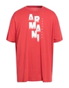 Armani Exchange Man T-shirt Red Size Xxl Cotton In Red