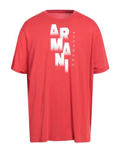 Armani Exchange Man T-shirt Red Size Xxl Cotton