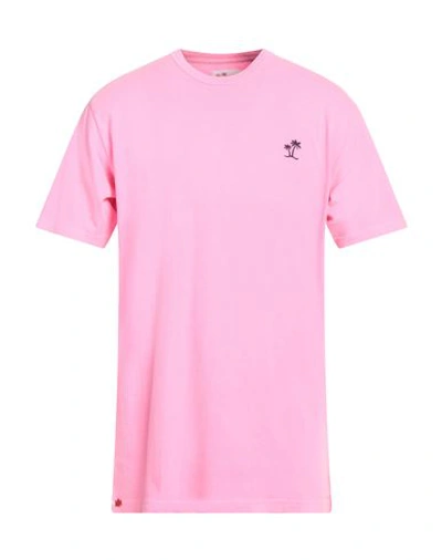 Mc2 Saint Barth Man T-shirt Pink Size S Cotton