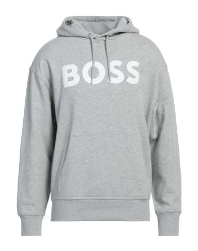 Hugo Boss Boss Man Sweatshirt Light Grey Size S Cotton, Elastane