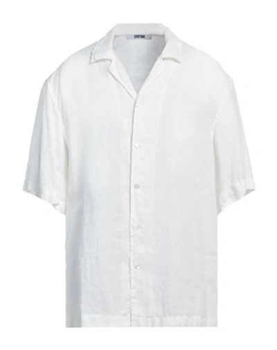 Grifoni Man Shirt White Size 46 Cotton