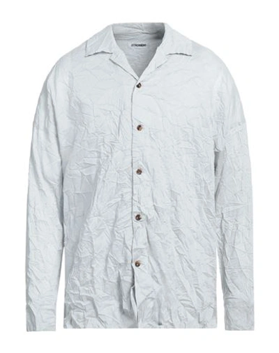 Attachment Man Shirt Light Grey Size 5 Polyester, Linen