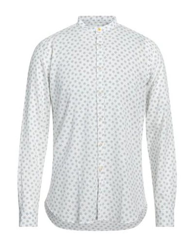 Edizioni Limonaia Man Shirt White Size 17 Linen, Cotton