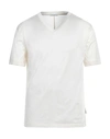 Paolo Pecora Man T-shirt Cream Size Xl Cotton In White