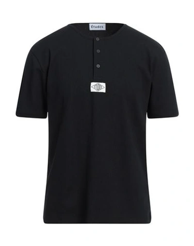 Etudes Studio Études Man T-shirt Black Size L Polyester, Cotton, Elastane