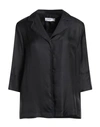 The Nina Studio Woman Shirt Black Size 8 Silk