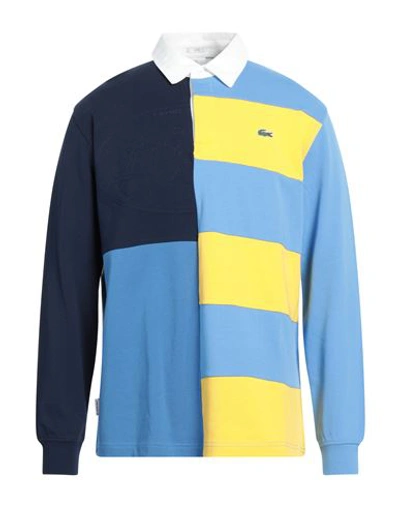 Lacoste Lve Lacoste L!ve Man Polo Shirt Light Blue Size M Cotton, Elastane