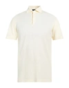 Barba Napoli Man Polo Shirt Light Yellow Size 46 Cotton