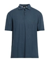 Barba Napoli Man Polo Shirt Blue Size 44 Cotton