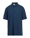 Barba Napoli Man Polo Shirt Navy Blue Size 48 Cotton