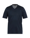 Barba Napoli Man T-shirt Midnight Blue Size 48 Cotton