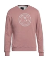 Barba Napoli Man Sweatshirt Pastel Pink Size 44 Cotton, Polyamide