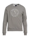 Barba Napoli Man Sweatshirt Grey Size 46 Cotton, Polyamide