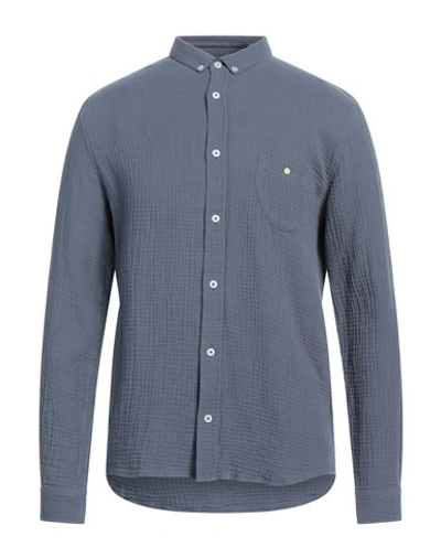 Gili's Man Shirt Slate Blue Size M Cotton