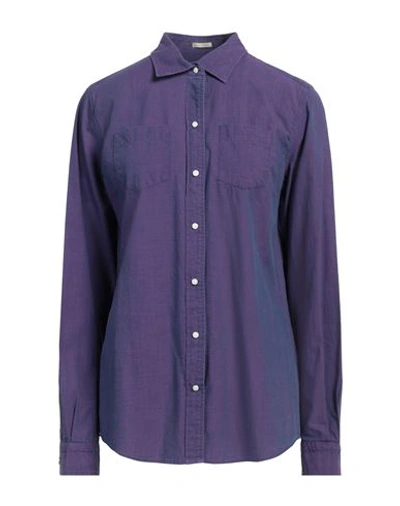 Massimo Alba Woman Shirt Purple Size M Cotton