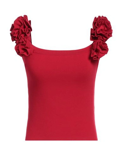 Magda Butrym Woman Top Red Size 6 Viscose, Polyester