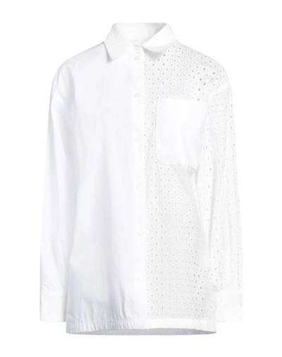 Kenzo Woman Shirt White Size 6 Cotton