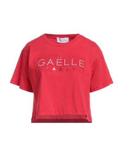 Gaelle Paris Gaëlle Paris Woman T-shirt Red Size 2 Cotton