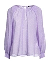 EMME BY MARELLA EMME BY MARELLA WOMAN TOP LIGHT PURPLE SIZE 4 POLYESTER