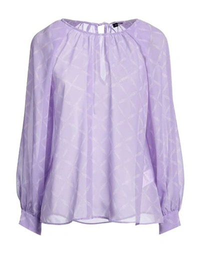Emme By Marella Woman Top Light Purple Size 6 Polyester