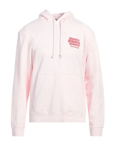 Bisous Man Sweatshirt Light Pink Size Xl Cotton