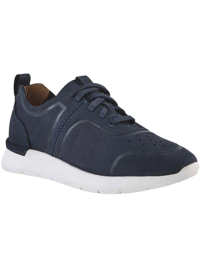 Softwalk Stella Womens Leather Walking Athletic And Training Shoes In Blue