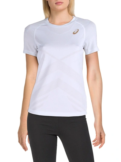 Asics Womens Tennis Moisture Wicking T-shirt In White