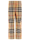 BURBERRY BURBERRY CHECK COTTON TWILL TROUSERS