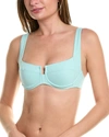 L*space Camellia Underwire Bikini Top In Blue