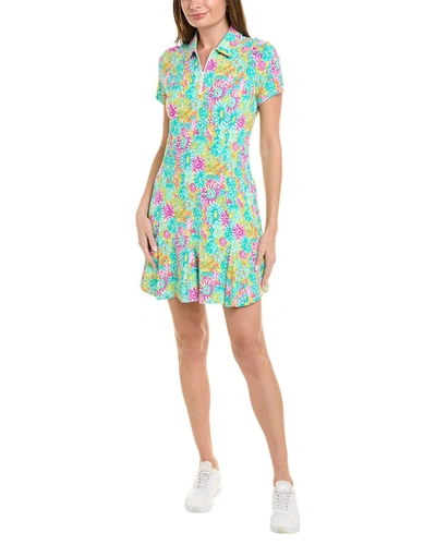 Ibkul Mock Neck Dress In Green