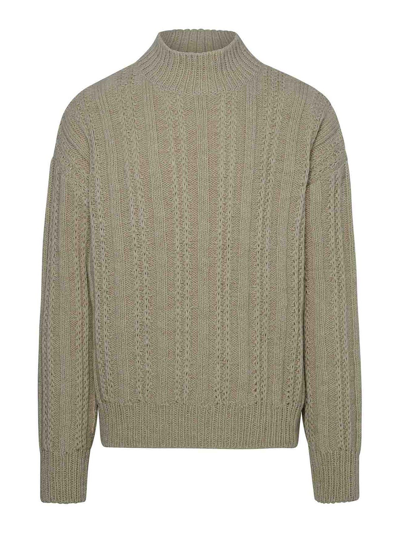 Alanui Beige Alpaca Blend Sweater In Cream