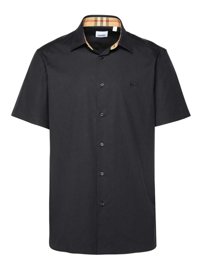 Burberry Cotton Shirts In Black