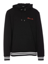 Balmain Embroidered Hoodie With Logo For Men In Negro