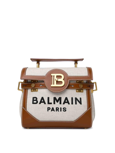 Balmain B-buzz 23 Bag In Brown