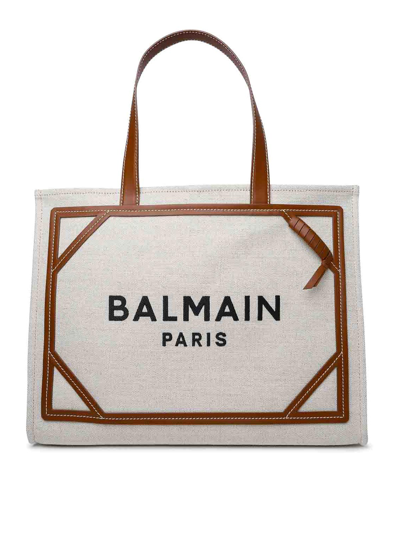 Balmain Shopping B-army In Brown