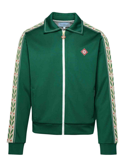 Casablanca Laurel Track Sweatshirt In Verde