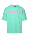 Dsquared2 Loose Fit Green T-shirt In Green