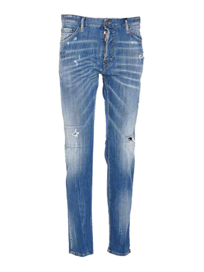 DSQUARED2 JEANS BOOT-CUT - AZUL