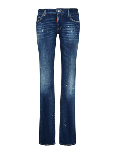 Dsquared2 Flared Jeans In Azul