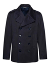 Dolce & Gabbana Blue Cotton Jacket In Dark Blue