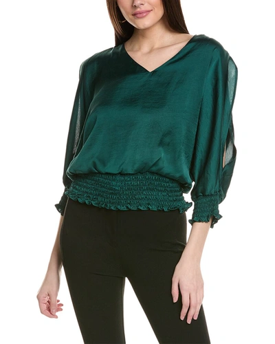 Vince Camuto Cutout Sleeve Top In Green