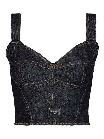 DOLCE & GABBANA DENIM TOP