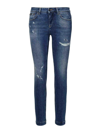 Dolce & Gabbana Low-rise Skinny-fit Jeans In Blue