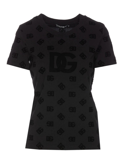 Dolce & Gabbana T-shirt Manica Corta In Black
