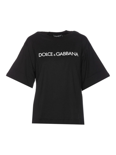 Dolce & Gabbana Black Cotton T-shirt