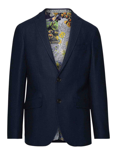 Etro Blazer Roma In Dark Blue