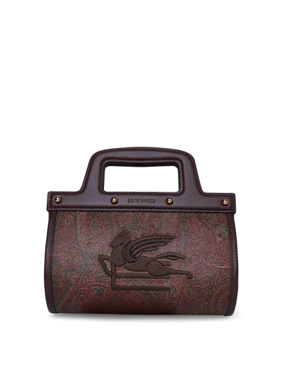 Etro Leather Bag In Brown